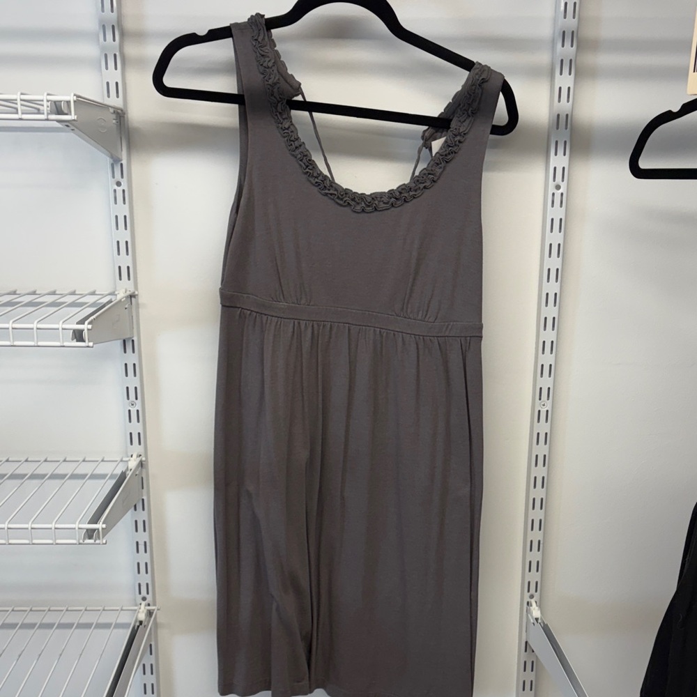 LOFT Charcoal Sleeveless Chemise